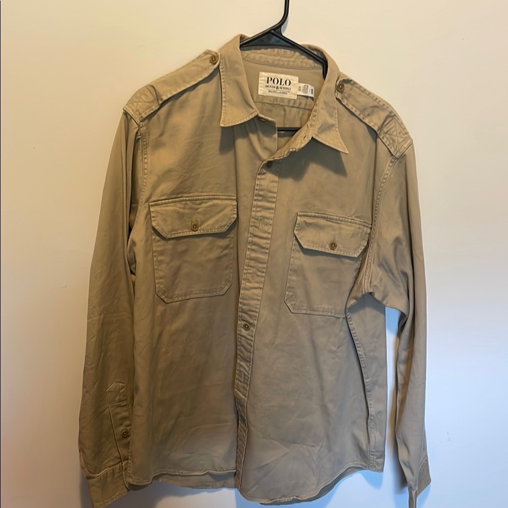 Polo by Ralph Lauren Tan Lightweight Shirt Jacket